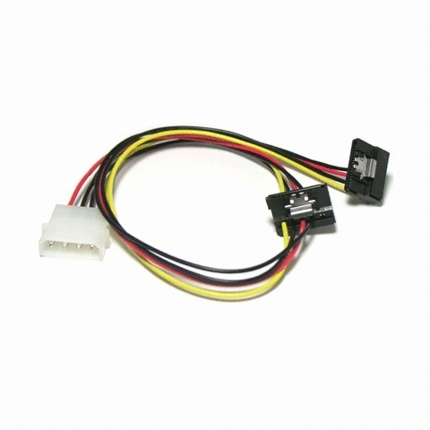라이트컴 COMS IDE to S-ATA 2구 변환용 전원 케이블 (50cm)_이미지
