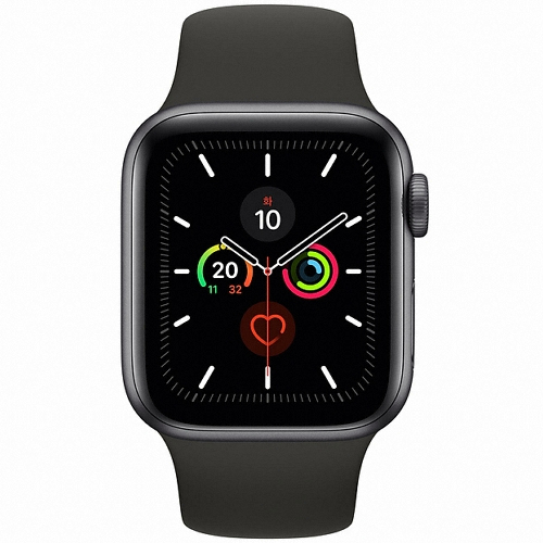 APPLE 워치 시리즈5 44mm 스페이스 그레이 알루미늄 (스포츠밴드)_이미지
