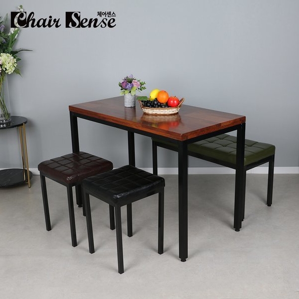 체어센스 ch사각다리 식탁 600x1000 (의자별도)_이미지