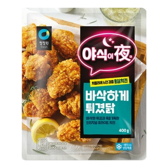 대상 청정원 야식이야 바삭하게 튀겼닭 400g (1개)