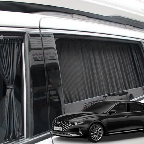 티커벨 톨른 차량 1:1 맞춤형 카커텐 현대 더 뉴 그랜저 IG 2열 전용_이미지