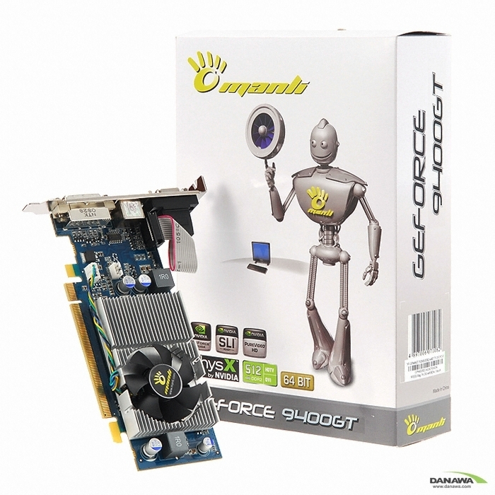 MANLI 지포스 9400GT 512MB LP_이미지