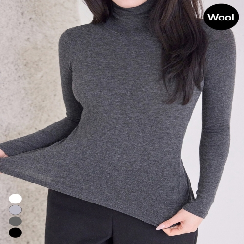 앙고라 울 치즈 폴라 티셔츠_M2512TS115D_이미지