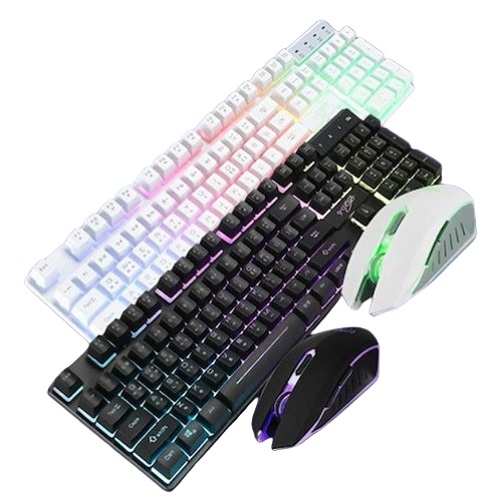 지클릭커 슈퍼히어로 에어 GMK-220 키보드 마우스 세트 (화이트)_이미지