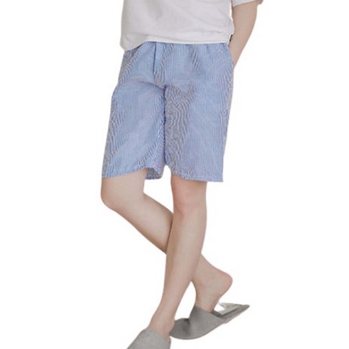 지지미 줄무늬 5부 바지
