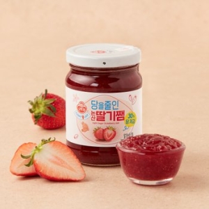 오뚜기 LIGHT&JOY 당을줄인 논산딸기쨈 290g (1개)