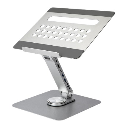 라이프썸 LFS-HA56 7in1 C타입 멀티 허브 360도 회전 노트북 거치대