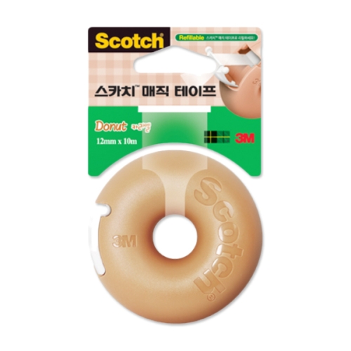3M 스카치 매직 테이프 도넛 카라멜 12mm x 10m