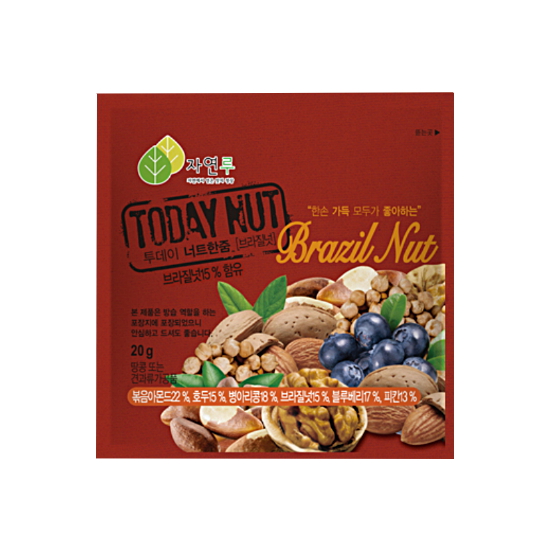 자연루 투데이넛 너트한줌 브라질넛 20g (50개)_이미지