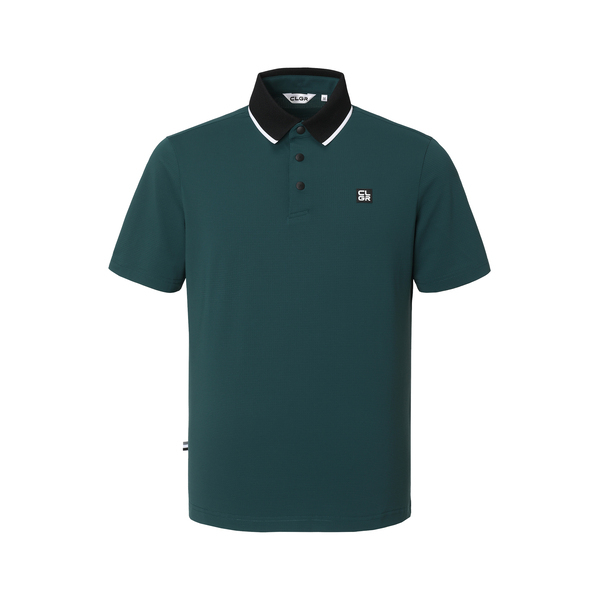 챌린저 에센셜 스트레치 나일론 버튼다운 카라 반팔티 CHE2MST2914DN_이미지