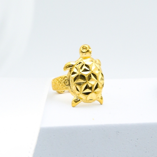 한국공인금거래소 순금 돌반지 거북이 컷팅 3.75g (1개)_이미지