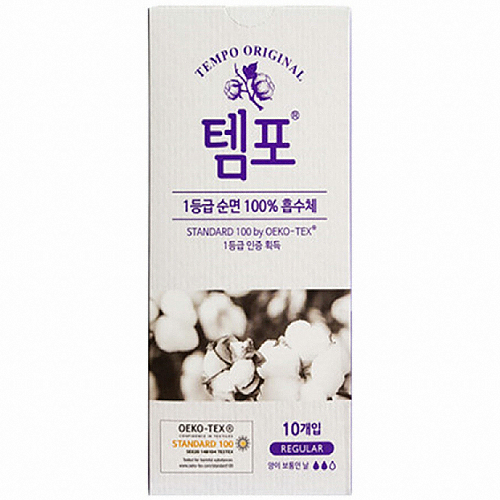 템포 오리지널 레귤러 10개 (9팩(90개))_이미지