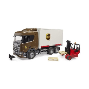 브루더 블루더 SCANIA UPS 지게차 BR03582 1개_이미지