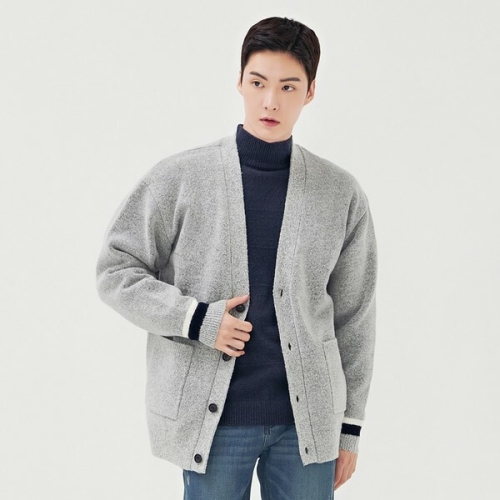 체이스컬트 남성 데일리 울라이크 롱 가디건-BFRK4322C0B