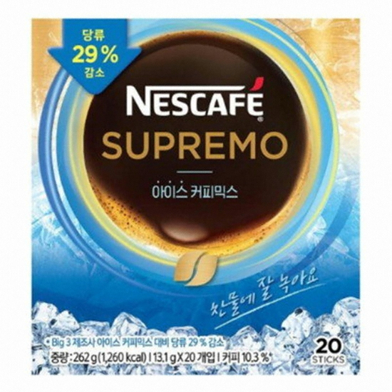 네슬레 네스카페 수프리모 아이스 커피믹스 20T (1개)