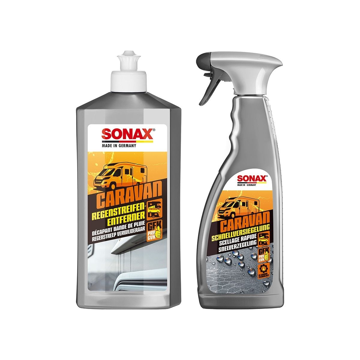 소낙스  카라반 빗자국 제거제 500ml + 카라반 퀵 코팅 750ml 세트