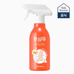 밀크바오밥 라이프홀릭 버블 풋샴푸 프레시자몽향 400ml (1개)_이미지