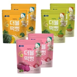 베베쿡 처음먹는 더블떡뻥 백미와 시금치 30g (2개)_이미지