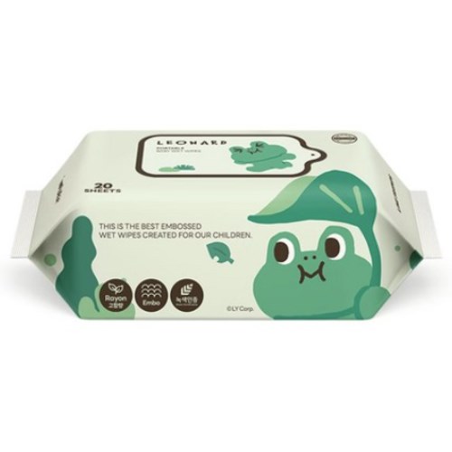 라인프렌즈 미니 레너드 물티슈 리필형 20매