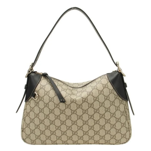 구찌 GG 엠블럼 미디엄 숄더백 베이지/블랙 815216-FAD6L-9741