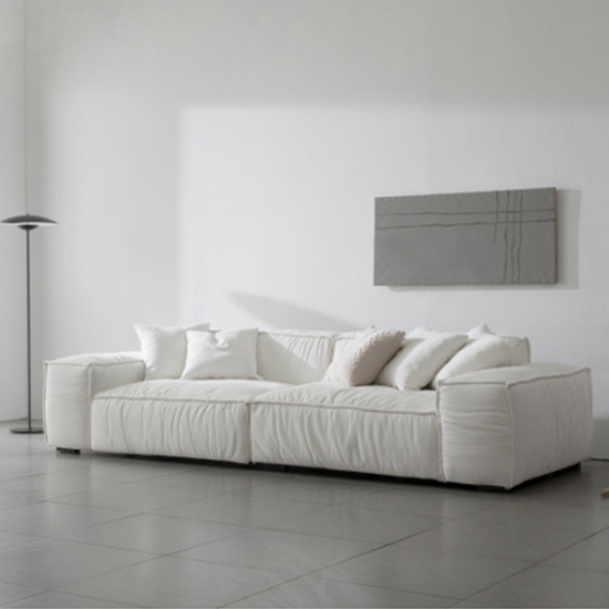 버즈가구 퓨어1939 토푸 오가닉 패브릭 소파 4인용 (스툴별도)_이미지