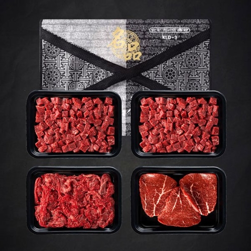 목사골농장 1등급 한우선물세트 국거리 1kg+불고기 500g+육전 500g