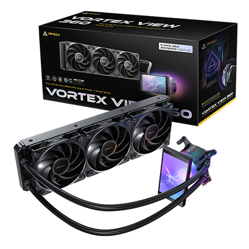 Antec, 5��ġ ���÷���,�Ƽ��� OEM ������ 'VORTEX 360 VIEW' ���