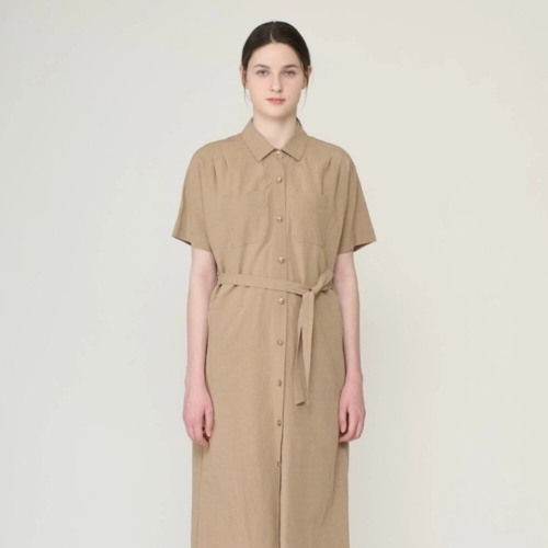 BCBG 26/S/M 린넨 카라 원피스 B6M4O688