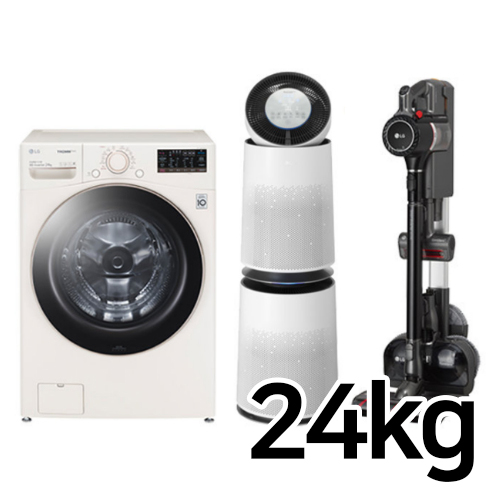 LG전자 트롬 펫 F24EDE + AS281DWPC + A9700BPK (상단설치키트 미포함)