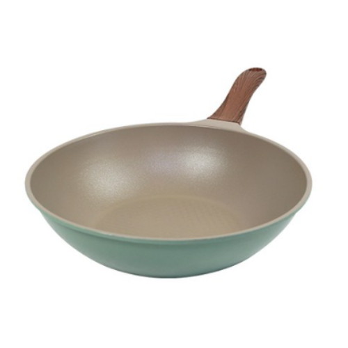 키친아트 본 우드 파스텔민트 다이아 궁중팬 (24cm)_이미지