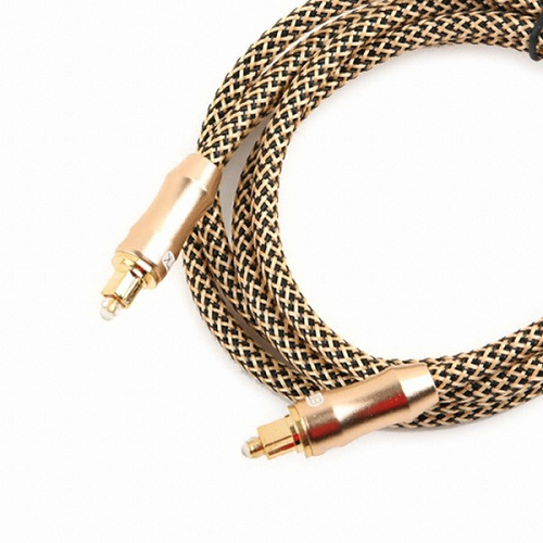 라이트컴 COMS 6파이 오디오 광케이블 골드 메탈 (3m)_이미지