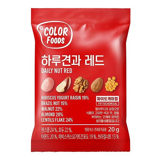 선명농수산 썬넛트 컬러푸드 하루견과 레드 20g (150개)_이미지