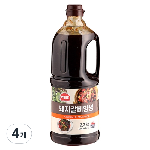 해표 소스레시피 돼지갈비 양념 2.2kg (4개)_이미지