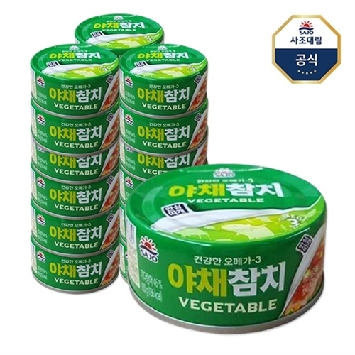 야채 참치 안심따개 100g