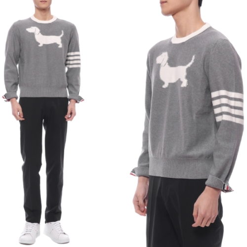 톰브라운 남성 헥터 인타르시아 니트 MKA544A Y3006 055 25S
