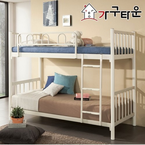 가구타운 DW201 분리형 철제 철망 2층침대 S (양면본넬스프링)_이미지