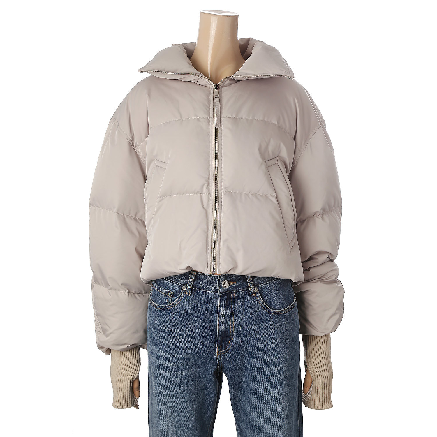 에스제이와이피 SJYP 리사이클 숏 다운 점퍼 PW2D9QJM003W