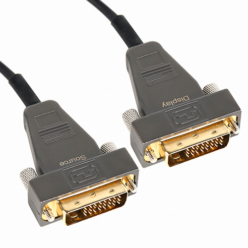 DVI AOC 하이브리드 광 케이블