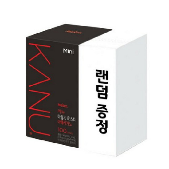 마일드 로스트 아메리카노 미니 100T+랜덤 증정품