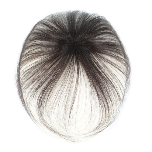 여우가발 원핀 리얼스킨 인모100% 여자 정수리가발 부분가발 CW2018 A.원핀_진한갈색 1개_이미지