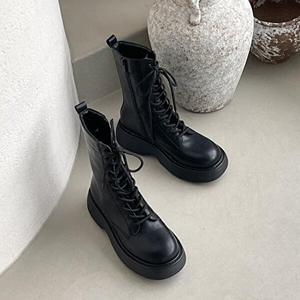 셀러허브 여성 앵클부츠 심플 UD-CA2261 각진코