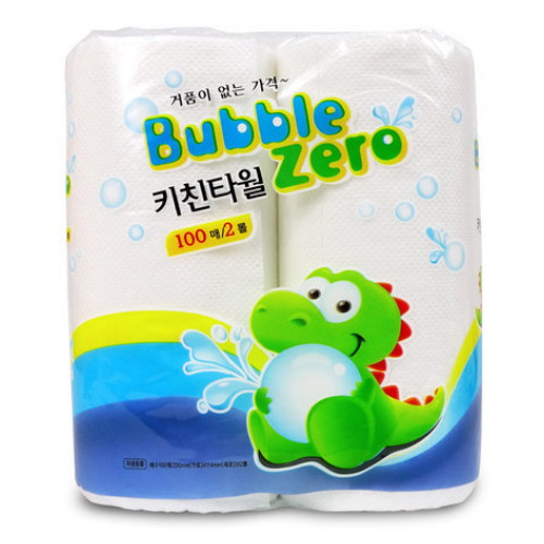 더존페이퍼 버블제로 키친타월 100매 (2입)