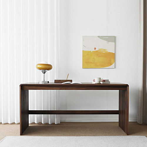 베이직가구 헤리티지월넛 L형 원목책상