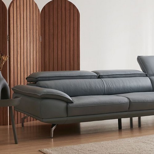 한샘 아르떼 천연가죽 소파 4인용 (스툴별도)_이미지