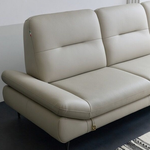 다우닝 센느 전체 천연가죽 소파 4인용 (스툴별도)_이미지