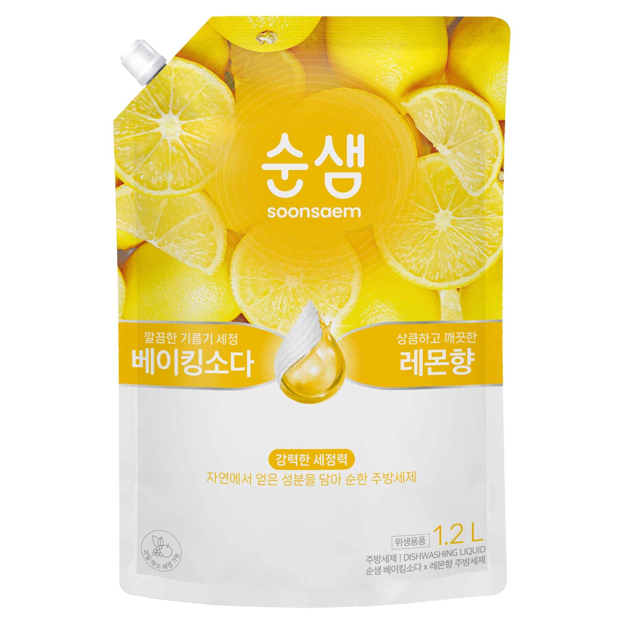 순샘 베이킹소다 레몬 주방세제 리필 1.2L