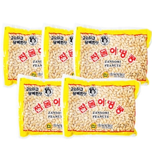 장수왕 짠돌이땅콩 짭짤이 x / 조미땅콩 마른안주 간식 1kg (5봉)_이미지