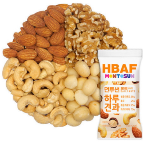 먼투썬 하루견과 화이트 20g