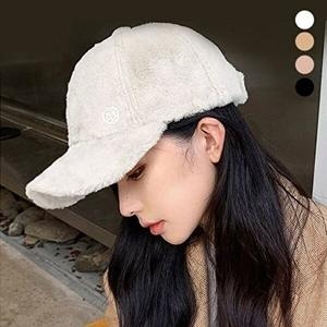  포인트 영문 겨울 패션 감성 아이템 모자 퍼 털-WFH5MBO
