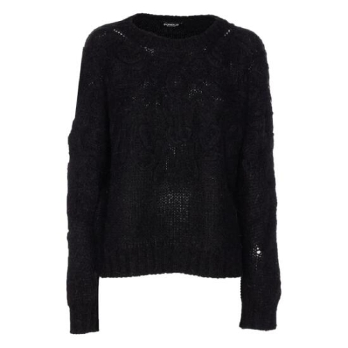 돈답 embroidered crewneck sweater DT391M00973D002 T